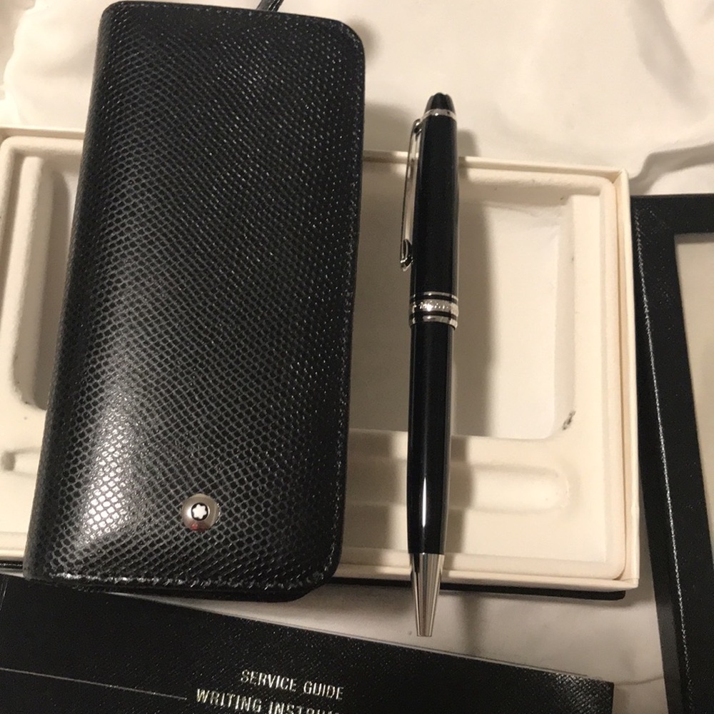 NEW - Mont Blanc Meisterstuck Platinum-coated ball pen - Picture 10 of 10
